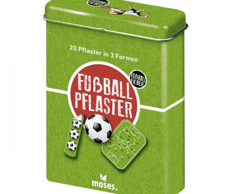 Eine Blase am Fuß oder einen Kratzer am Schienbein? Mit den coolen Fußball-Pflastern ist das für den Coach kein Problem mehr!