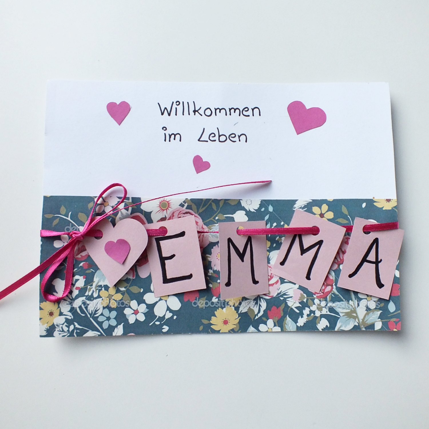 Geburtstagskarte basteln zur geburt