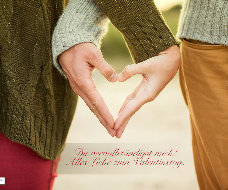 Mit diesem Valentinstags-Bild zeigst du eure Verbundenheit auf einmalige Weise