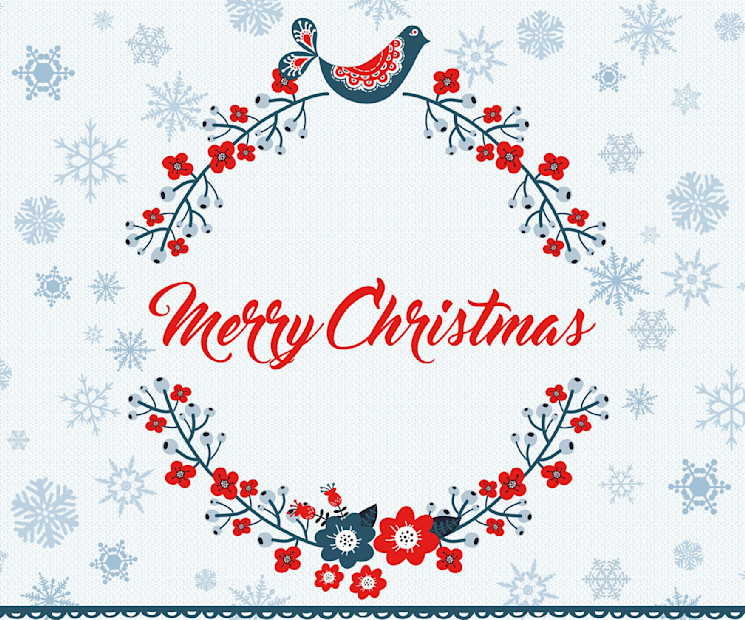 Hübsches Weihnachtsmotiv für deinen persönlichen Weihnachtsgruß