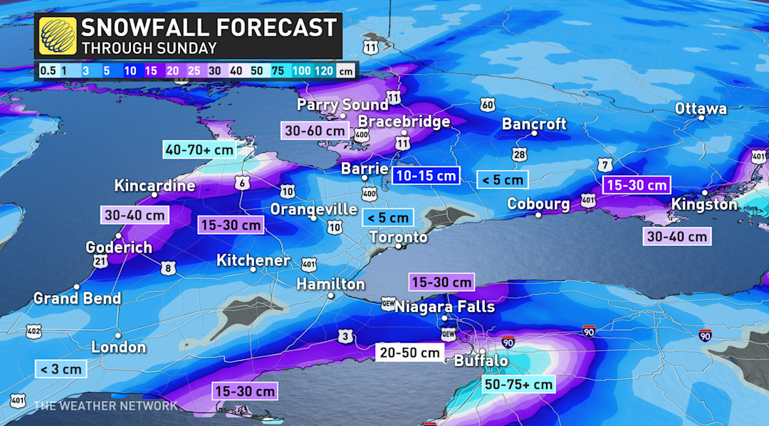 Prepare now for dangerous snow squalls for parts of southern Ontario