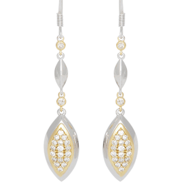 Paradise Diamond Marquise Drop Earrings