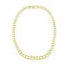 Logo 18K Carved Link Necklace w/ Diamonds cgdn116