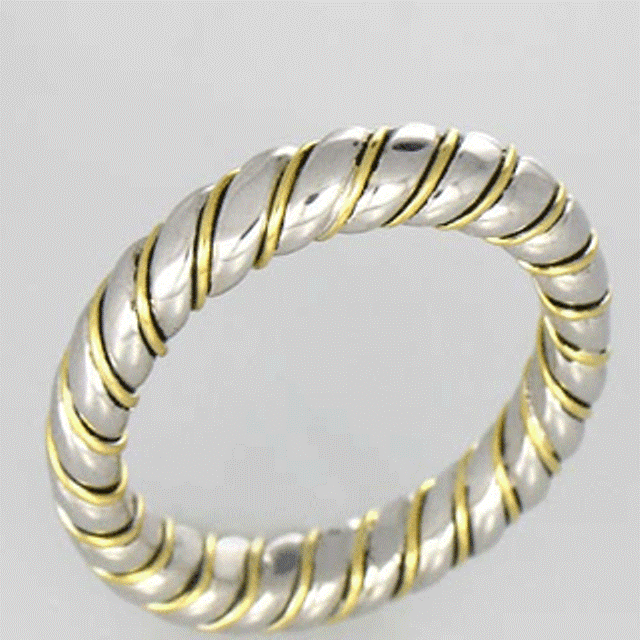 Paradise Braided Silver and Gold Band