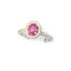 Ring Solitaire w/ 0.65ct Oval Pink Sapphire