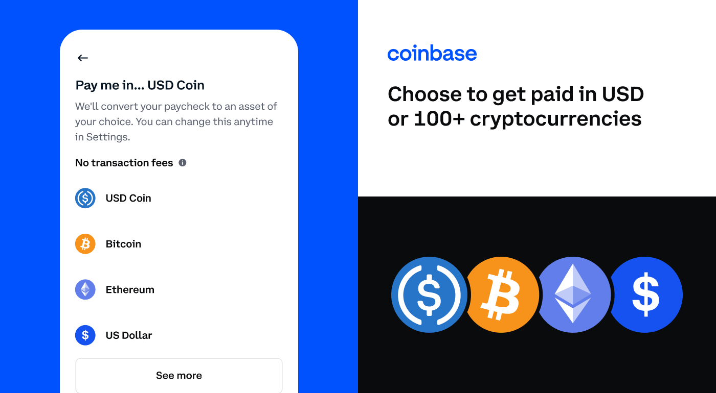 Now get your paycheck deposited into Coinbase - Blog