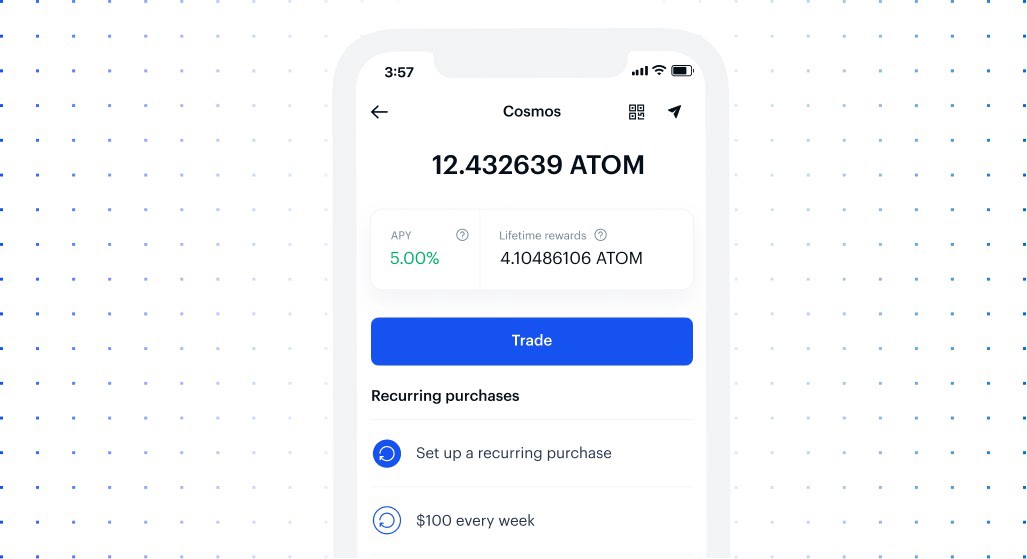 Staking-alternativer på Coinbase.
