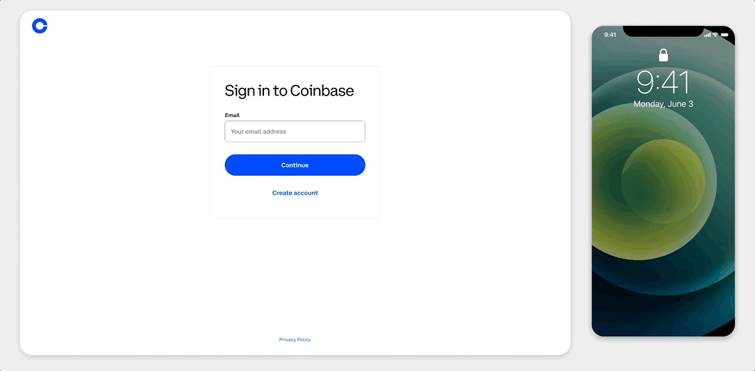 Coinbase Security Prompt demo
