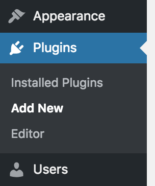 Select Plugins from WordPress admin page