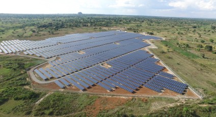 Solcellspark på 10 MW i Uganda. Foto: Access Power