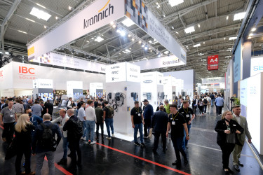 Krannich monter på solcellsmässan Intersolar i München 2022