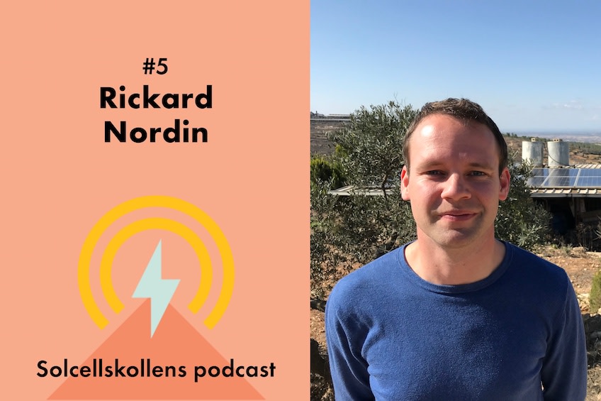 Rickard Nordin, Centerpartiets energipolitiske talesperson, och den femte gästen i Solcellskollens podcast
