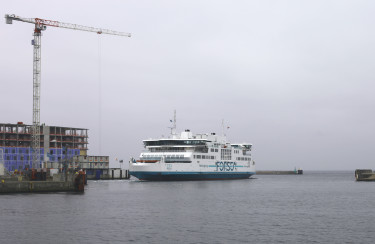 Aurora är en av rederiföretagets ForSeas två konverterade elfärjor som trafikerar sträckan mellan Helsingborg och Helsingör