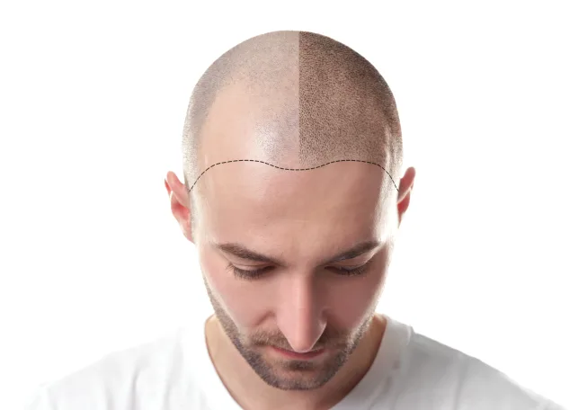 Hairtransplant before and after image