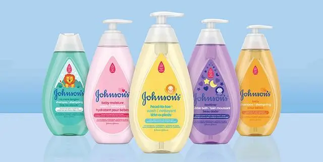 Cinq produits pour bébés de Johnson