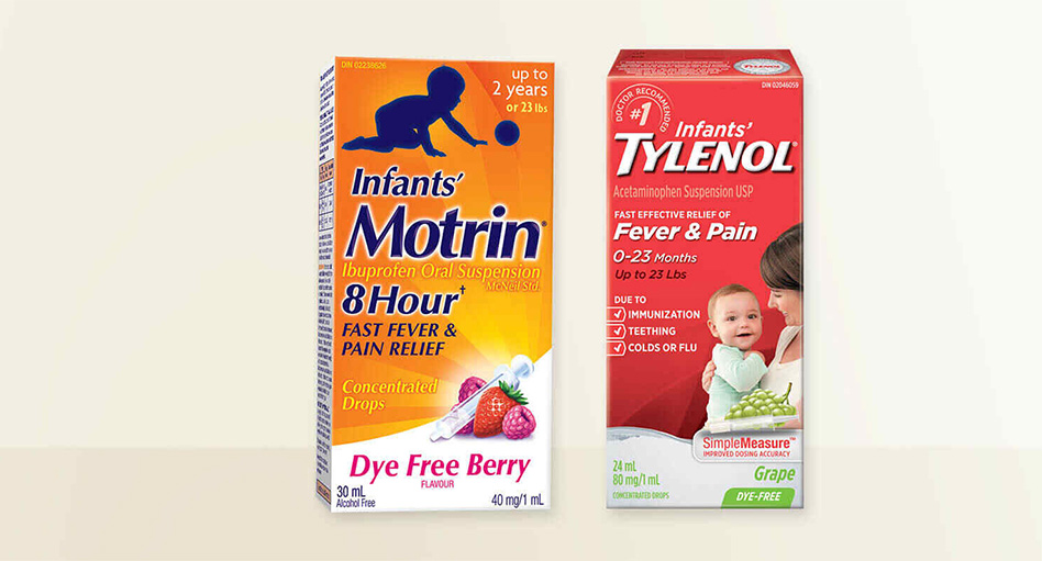 Infants' Motrin and Infants' Tylenol