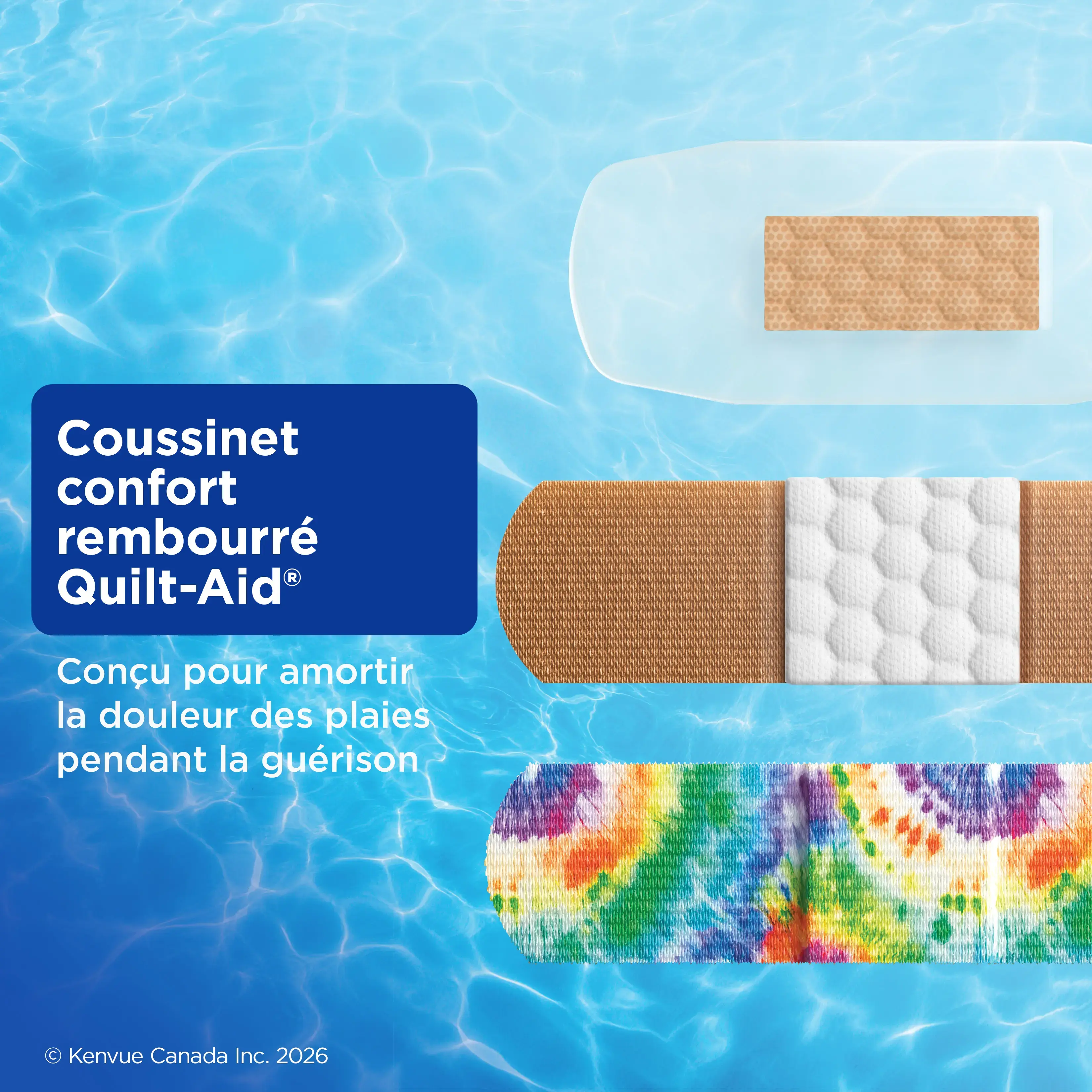 Boîte de 75 pansements assortis de marque BAND-AID®
