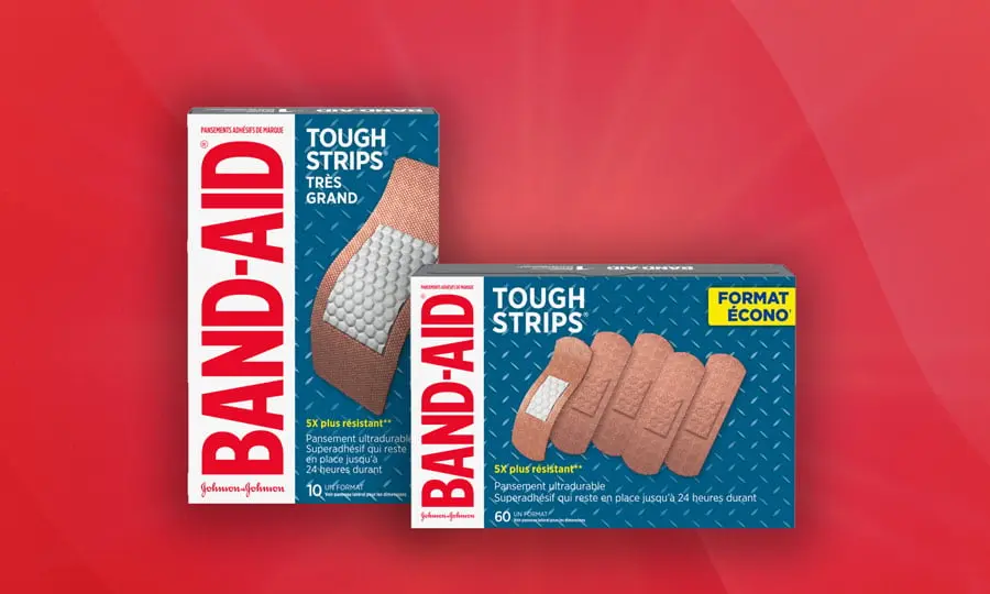 Pansements BAND-AID® TOUGH-STRIPS®