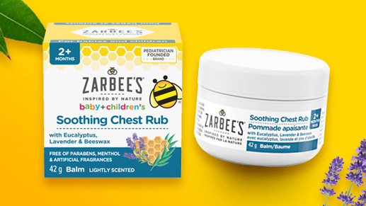 Zarbee's Baby + Children's Soothing Chest Rub - the sales packaging and the balm container