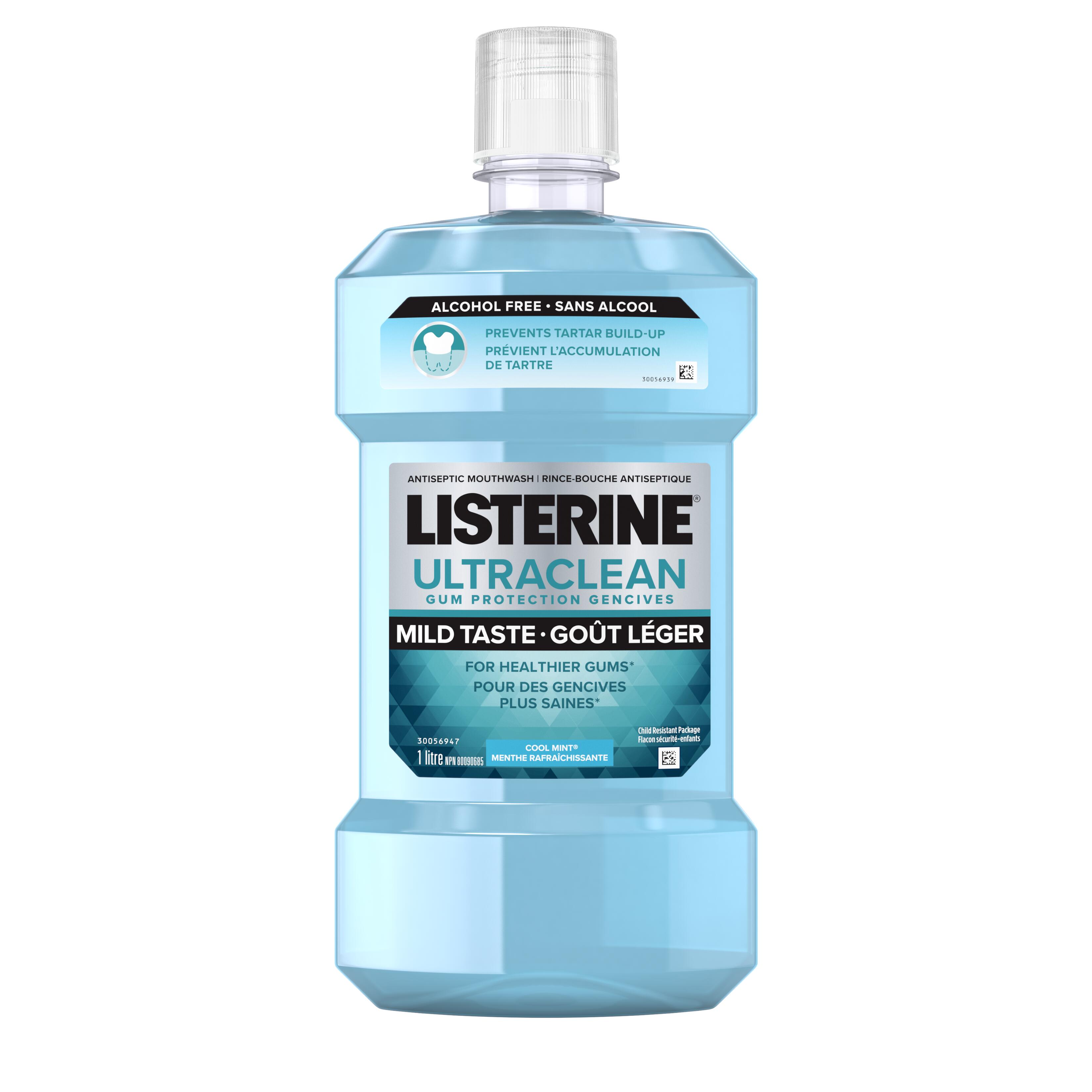 Rince-bouche antiseptique Listerine Ultraclean, Protection des gencives