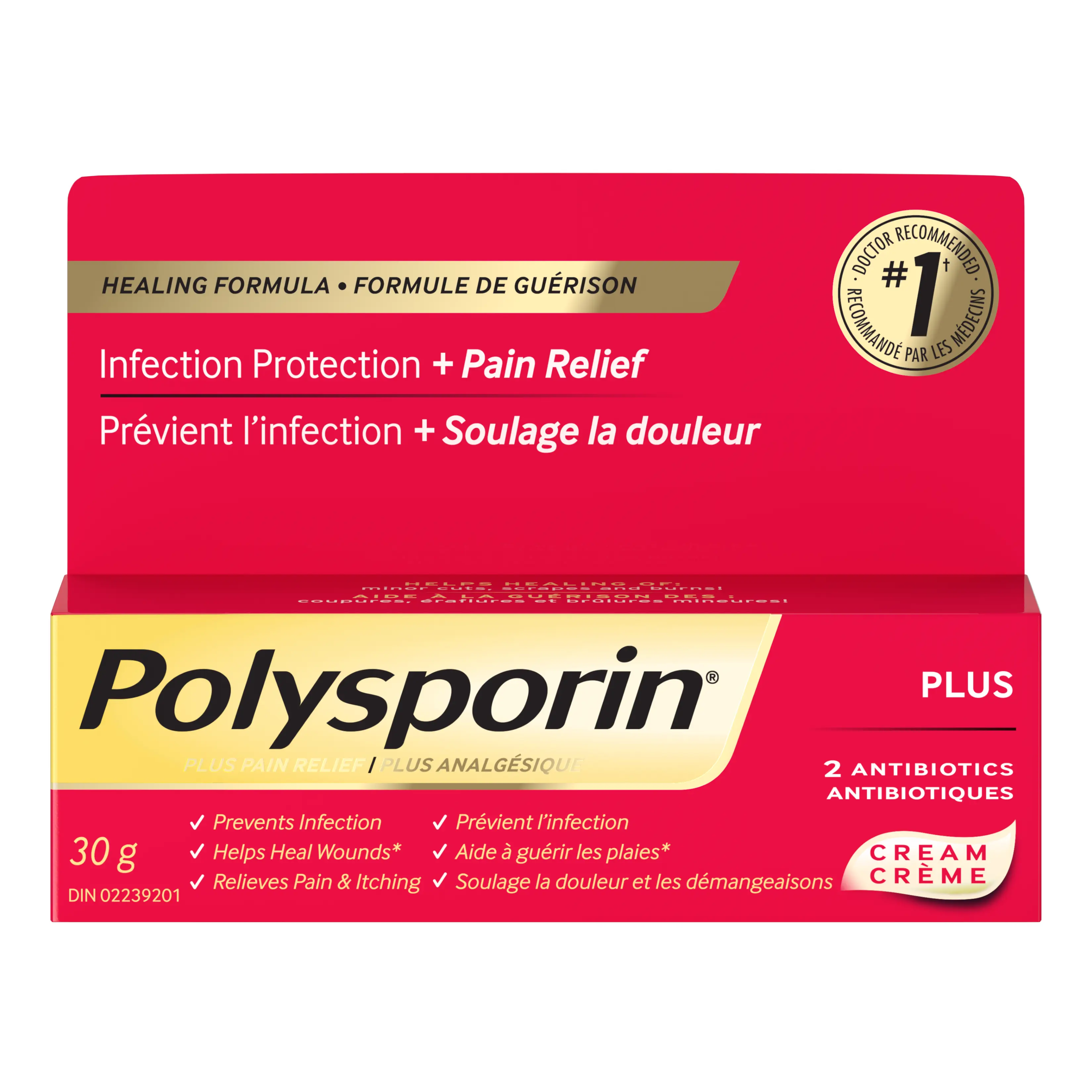 Plus Pain Relief Antibiotic Cream | POLYSPORIN® Canada