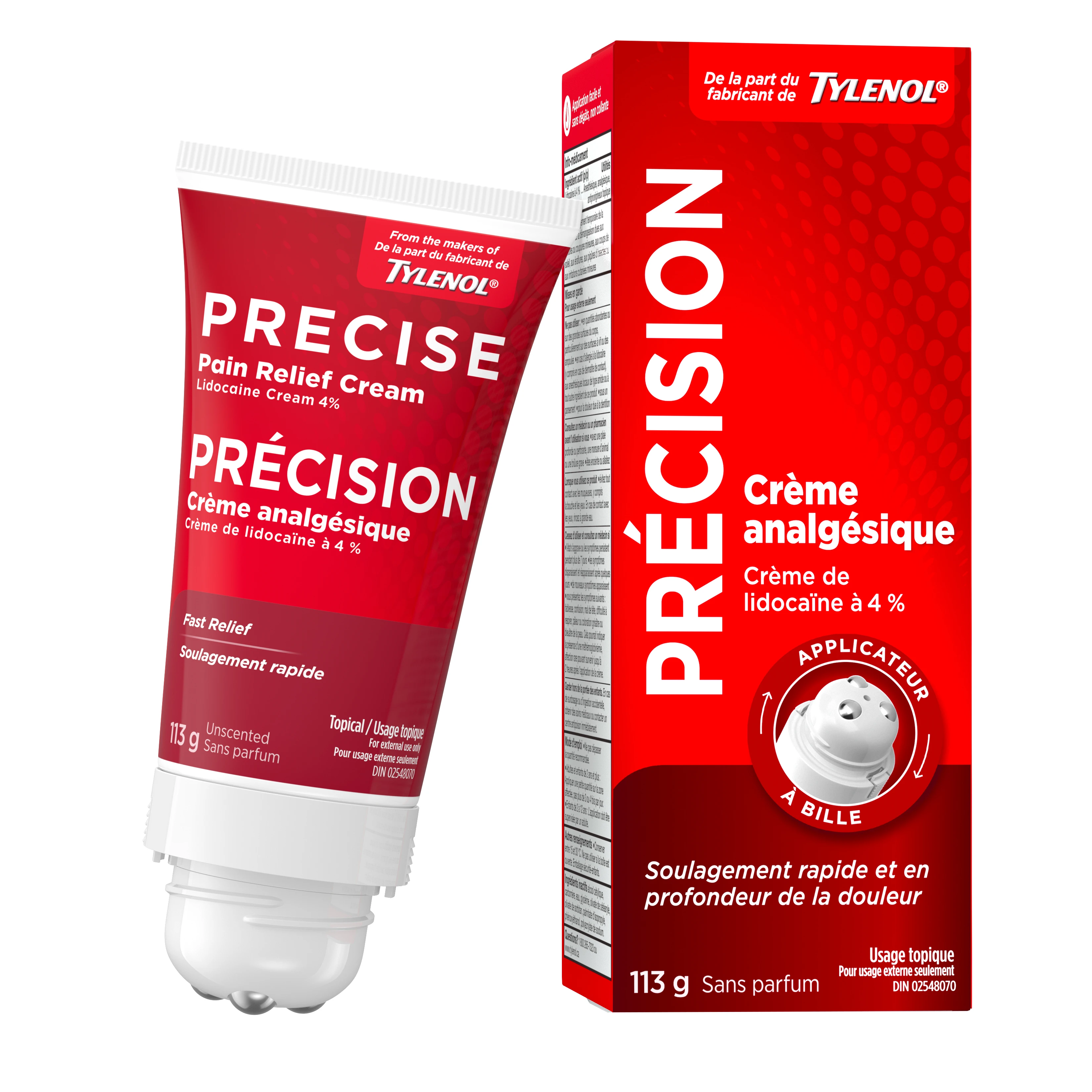 Crème analgésique Precise  Des fabricants de TYLENOL®
