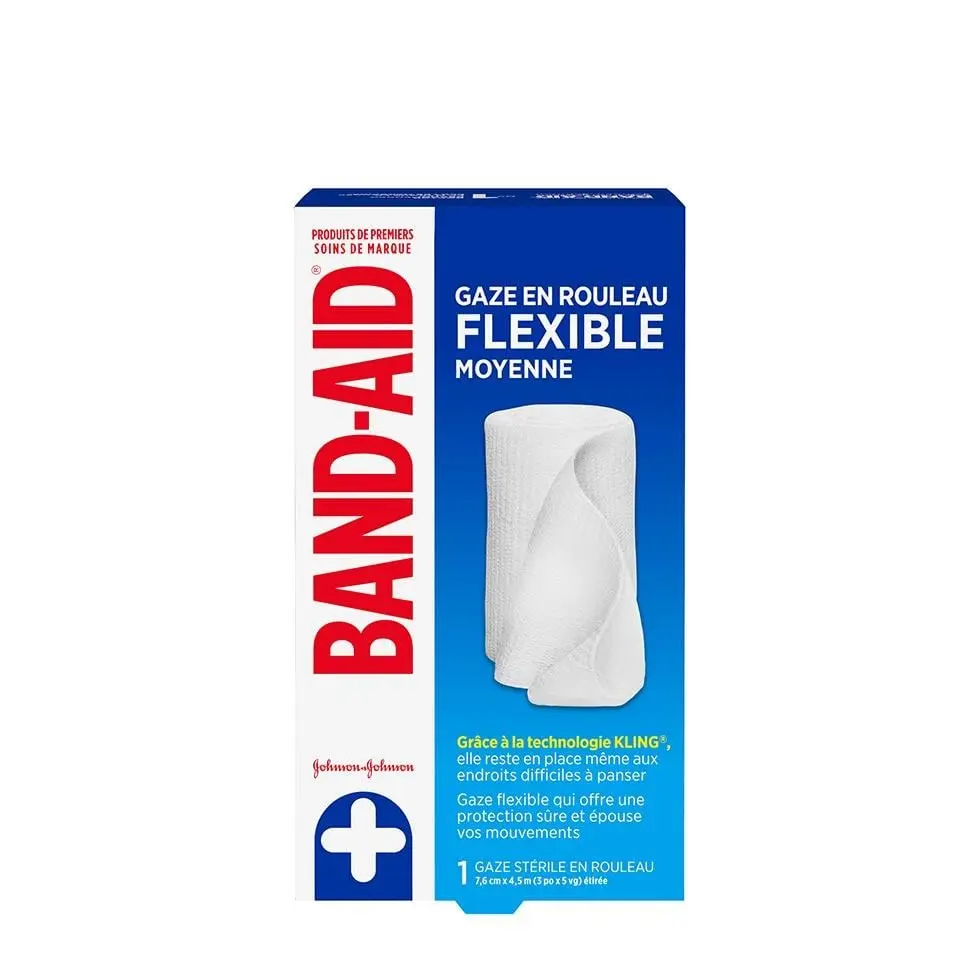 paquet de gaze en rouleau flexible band-aid