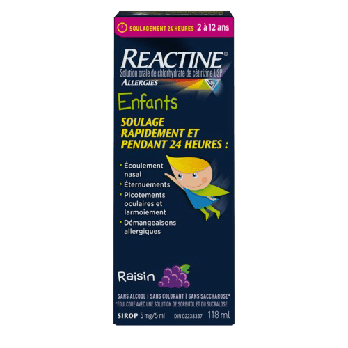 Sirop REACTINE® pour enfants