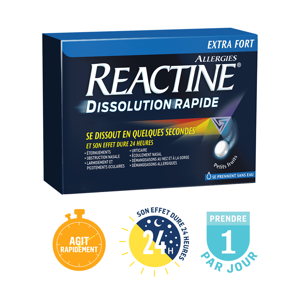 Nouveau Reactine Dissolution Rapide