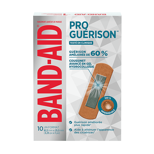 Pansements adhésifs BAND-AID® PRO GUÉRISON, format régulier, 10 unités