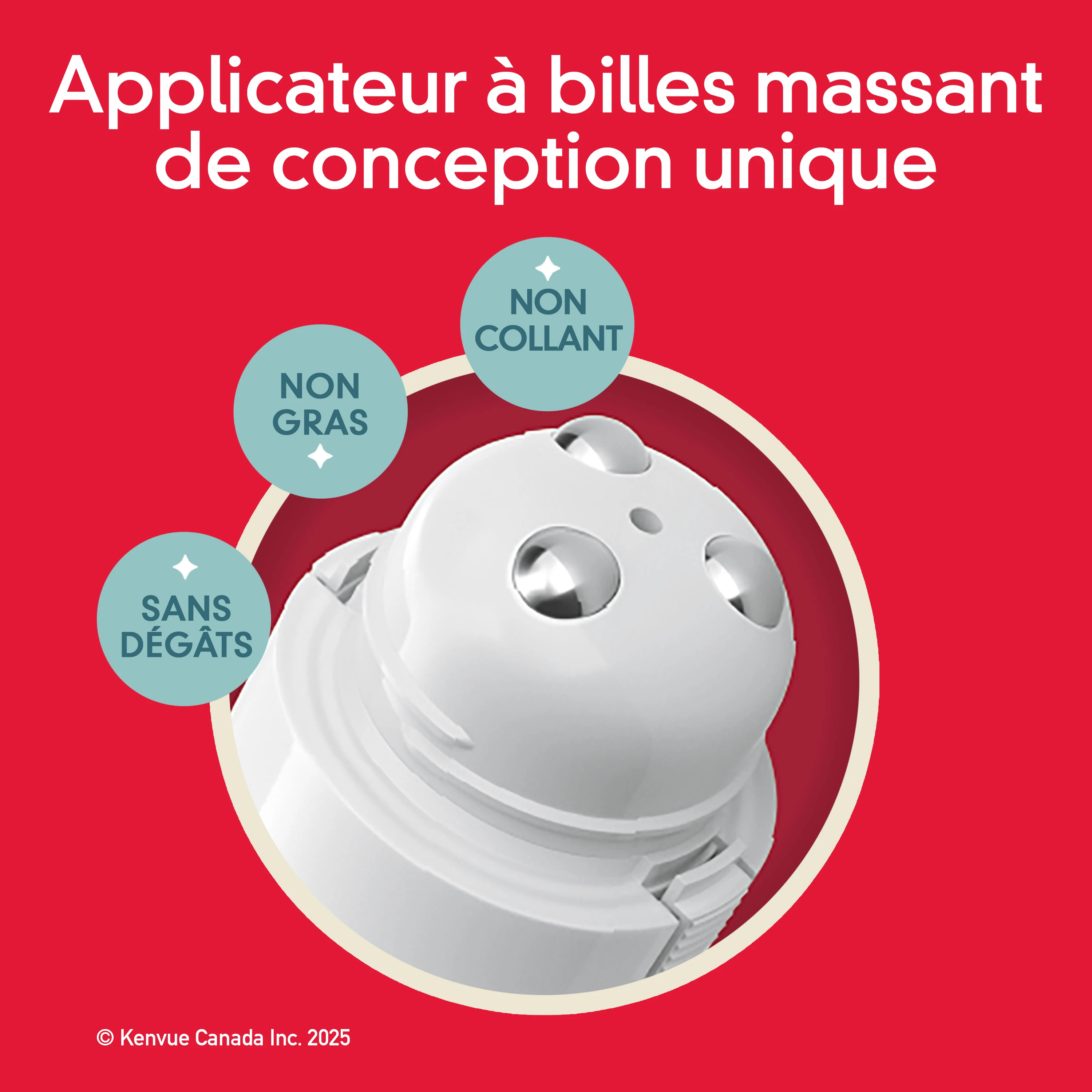 L’applicateur à billes massant de la Crème analgésique Precise des fabricants de TYLENOL