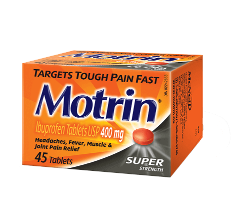 Motrin tablets, 45 tablets