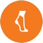 Wrapped ankle icon