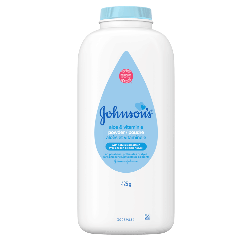 Poudre à l’amidon de maïs JOHNSON’S® Aloès et vitamine E