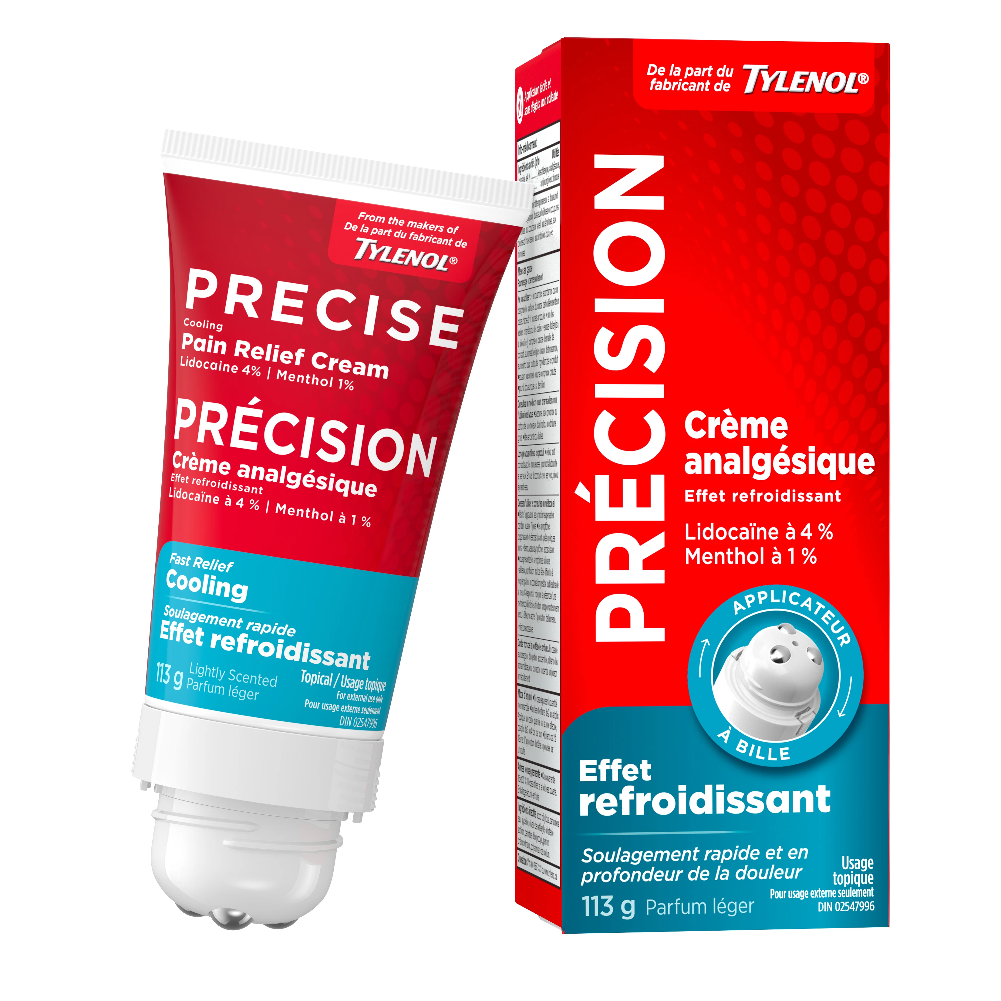 Crème analgésique Precise Effet refroidissant  Des fabricants de TYLENOL®