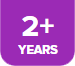 2+ Years purple badge