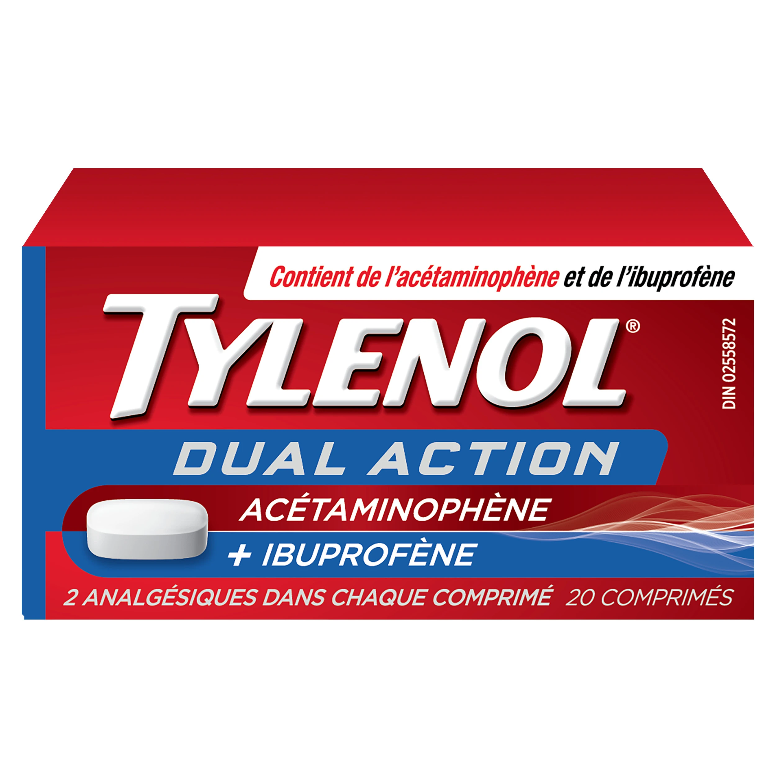 TYLENOL DUAL ACTIONMC Acétaminophène + Ibuprofène