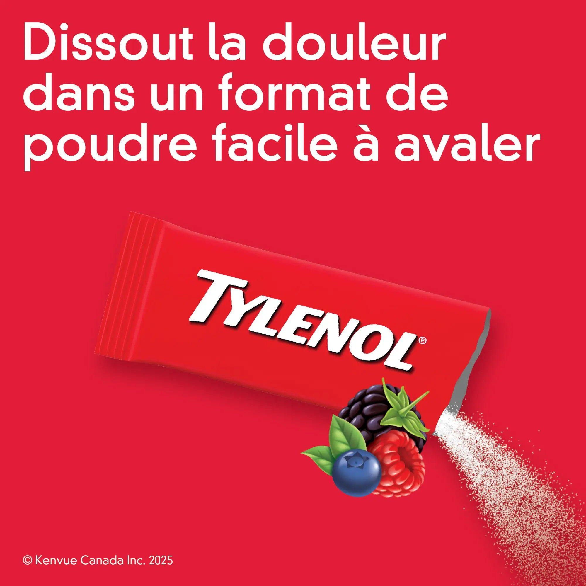 TYLENOL DISSOLUTION FACILE sous forme de poudre facile à avaler 