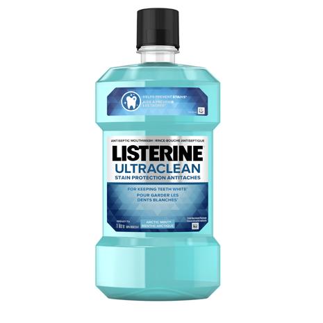 Listerine's Ultraclean Stain Protection Antiseptic Mouthwash+