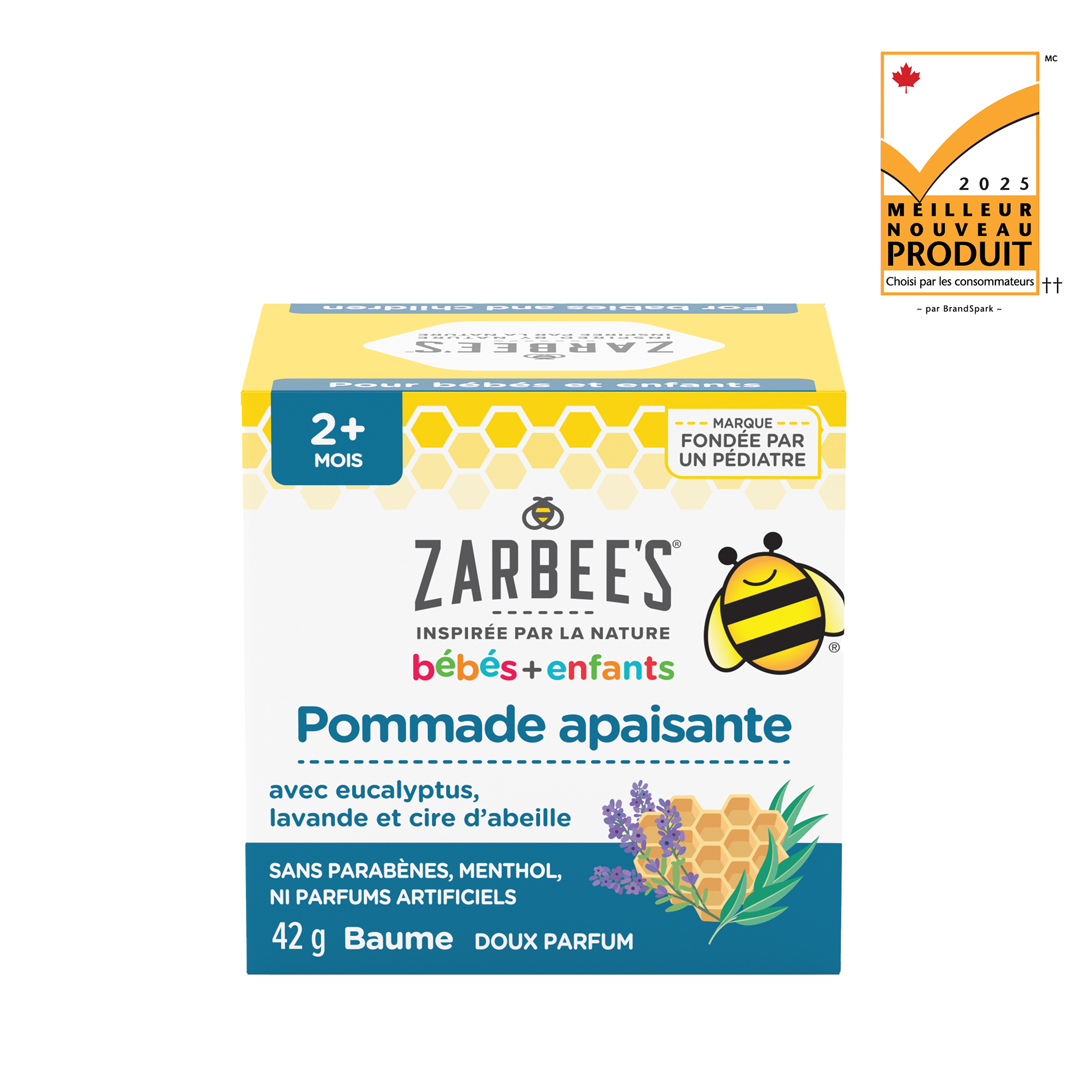 Pommade apaisante Zarbee’s® pour bébés et enfants, 2025 Meilleur Nouveau Produit