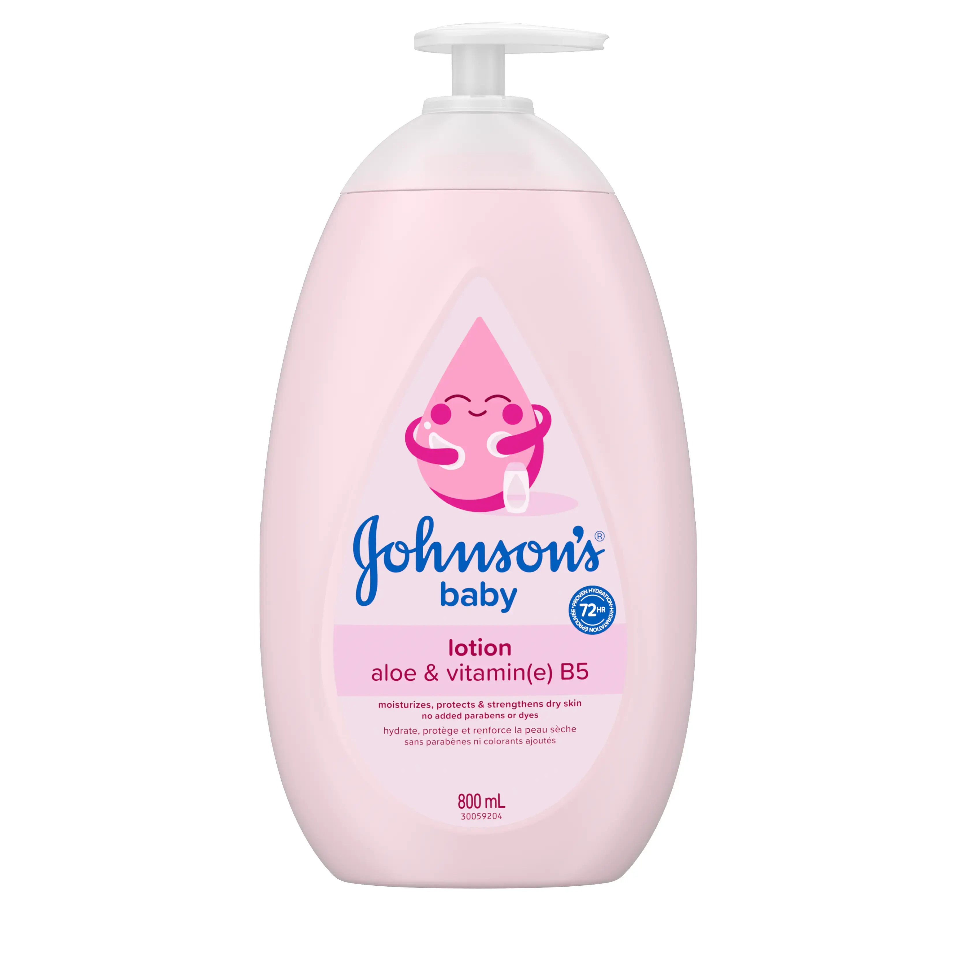 Front shot of JOHNSON'S® Baby Lotion, 800mL bottle 