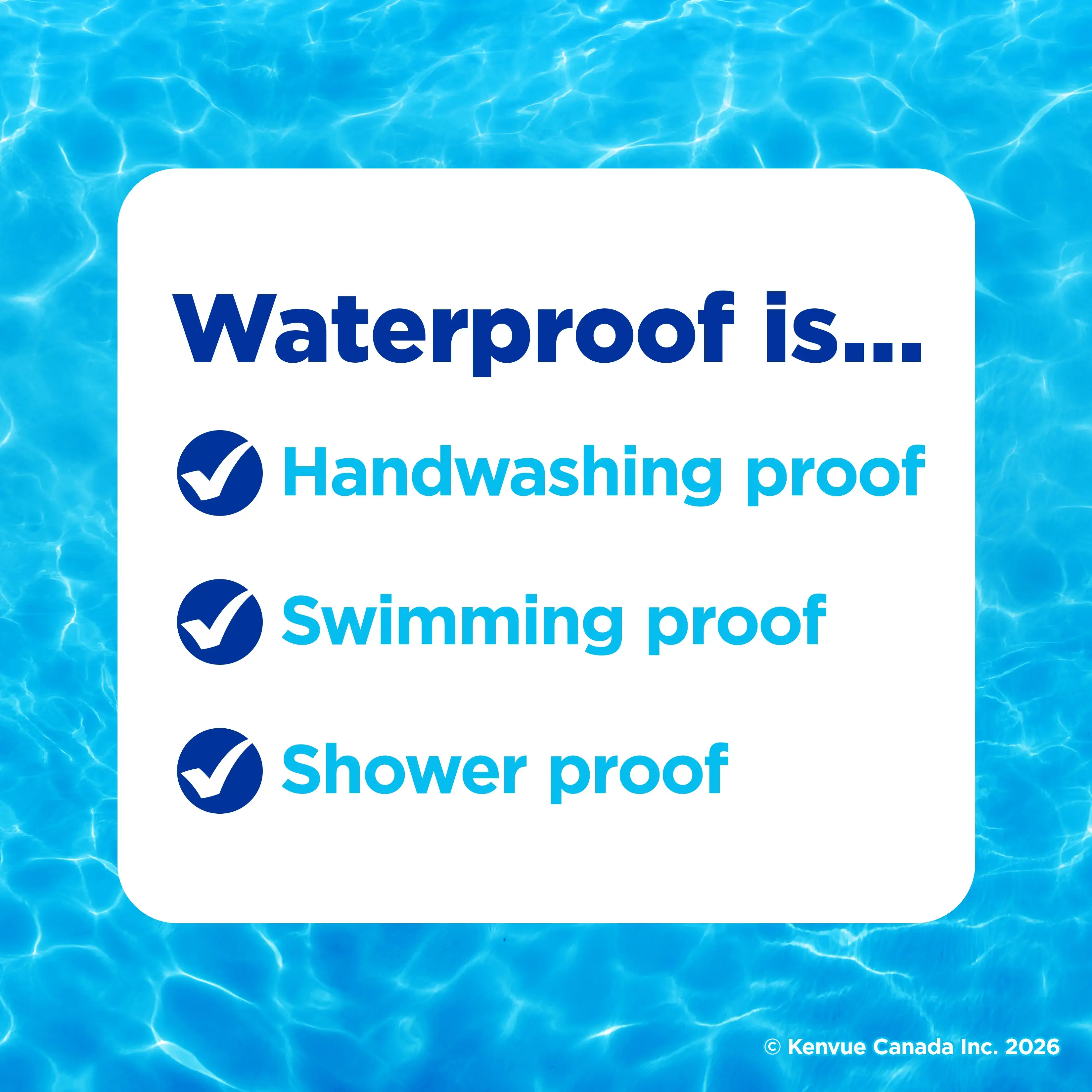 BAND-AID® Brand Waterproof Clear Bandages, Jumbo, 6 Count