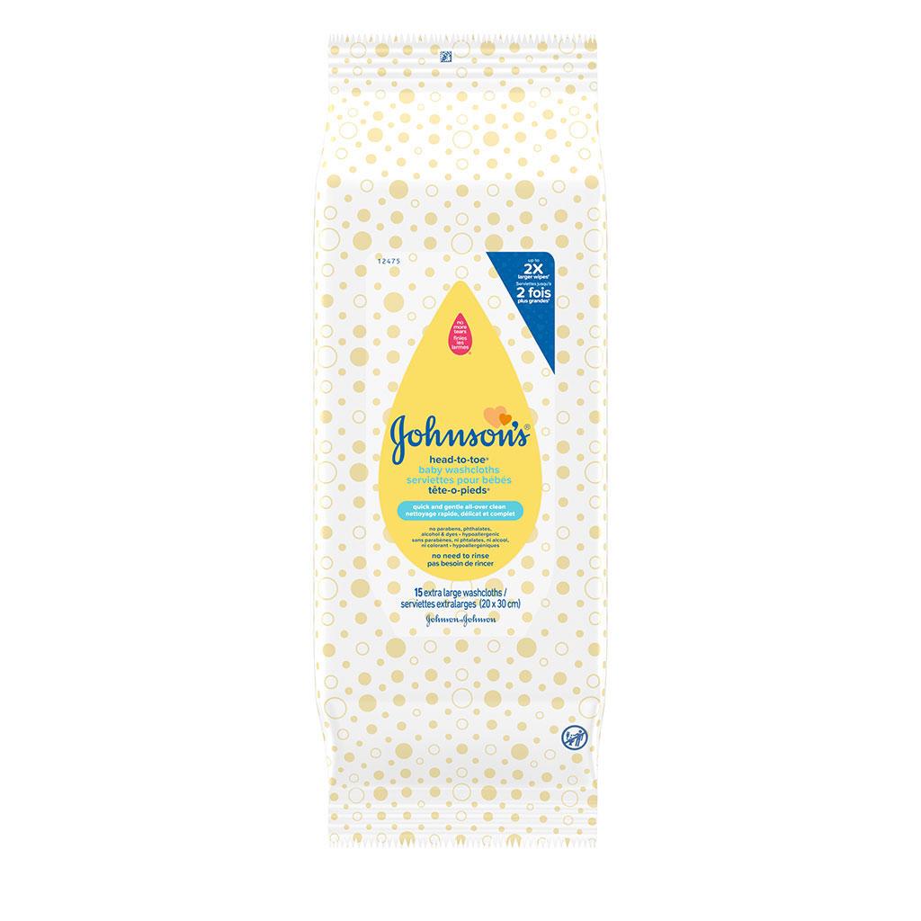 Johnson's Head-To-Toe Baby Washcloths