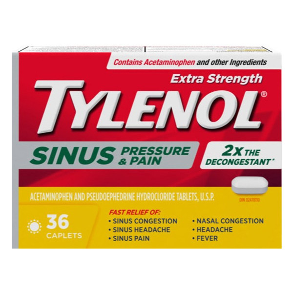 TYLENOL® Sinus Pressure and Pain, 36 tablets