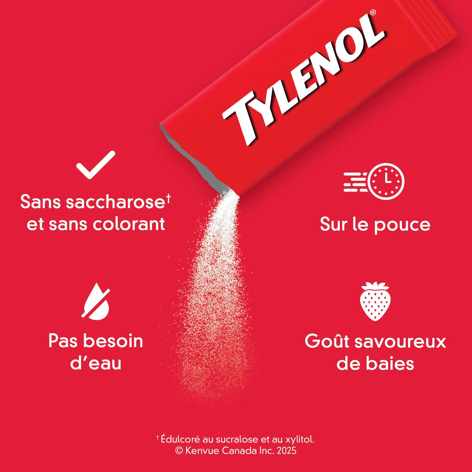 Caractéristiques clés de TYLENOL DISSOLUTION FACILE