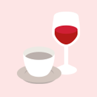 Coffee and wine icon