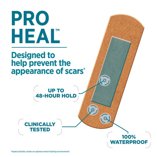 PRO HEAL Regular Bandages, 10 count | BAND-AID® Canada