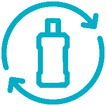 Recyclable packaging icon