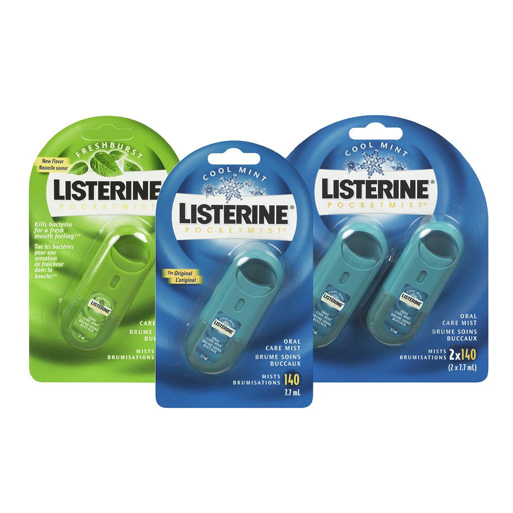 Vaporisateur buccal Listerine Pocketmist