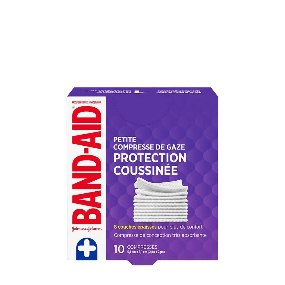 paquet de 10 petites compresses de gaze band-aid